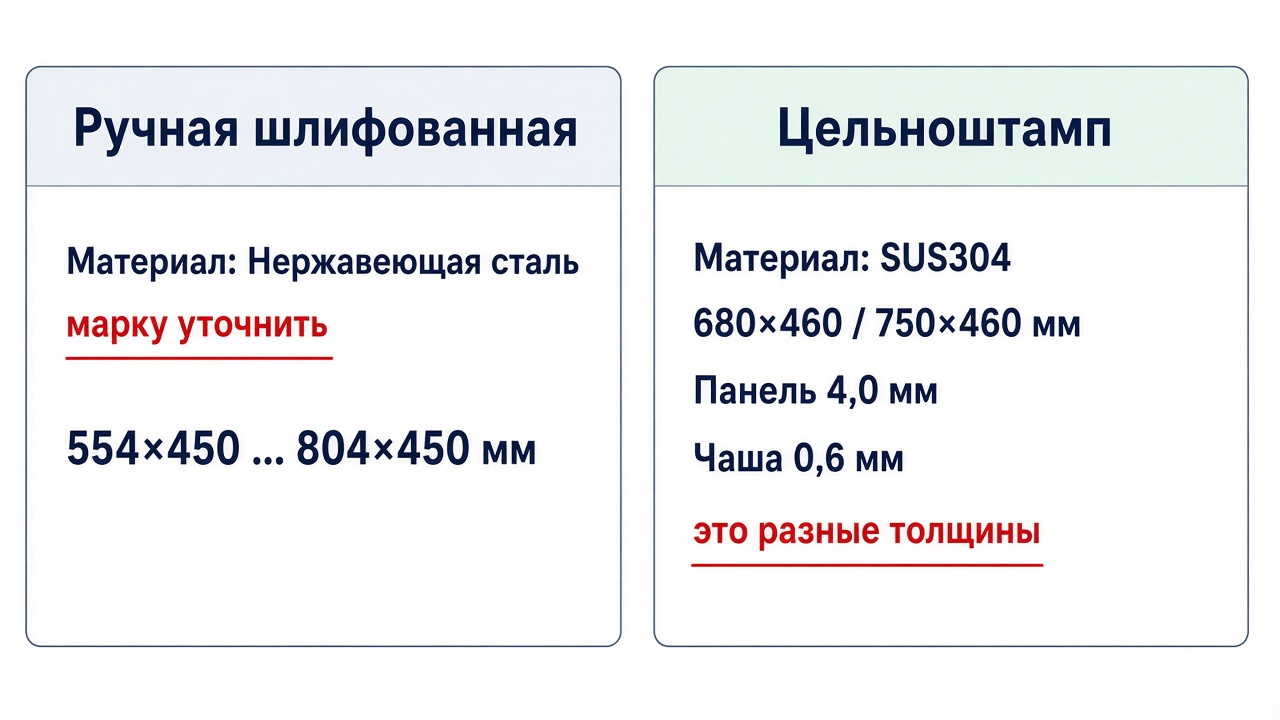 Как выбрать кухонную мойку: материал, размер, глубина и монтаж